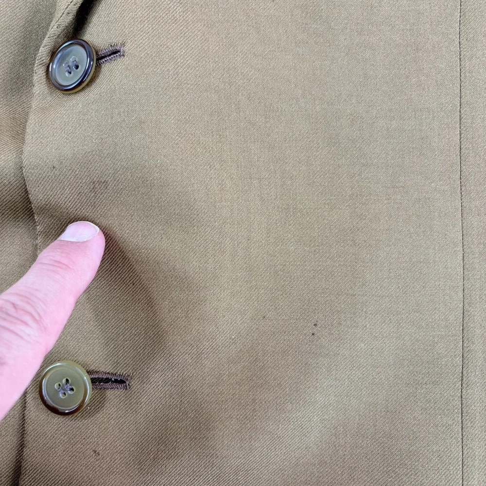 Vintage Brioni Nomentano Blazer Jacket Sport Coat Brown Cashmere Silk Men 42L